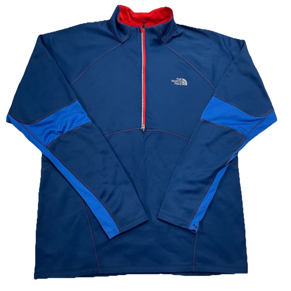 The North Face Men's Blue Long Sleeve Full Zip Up Sweater Size L